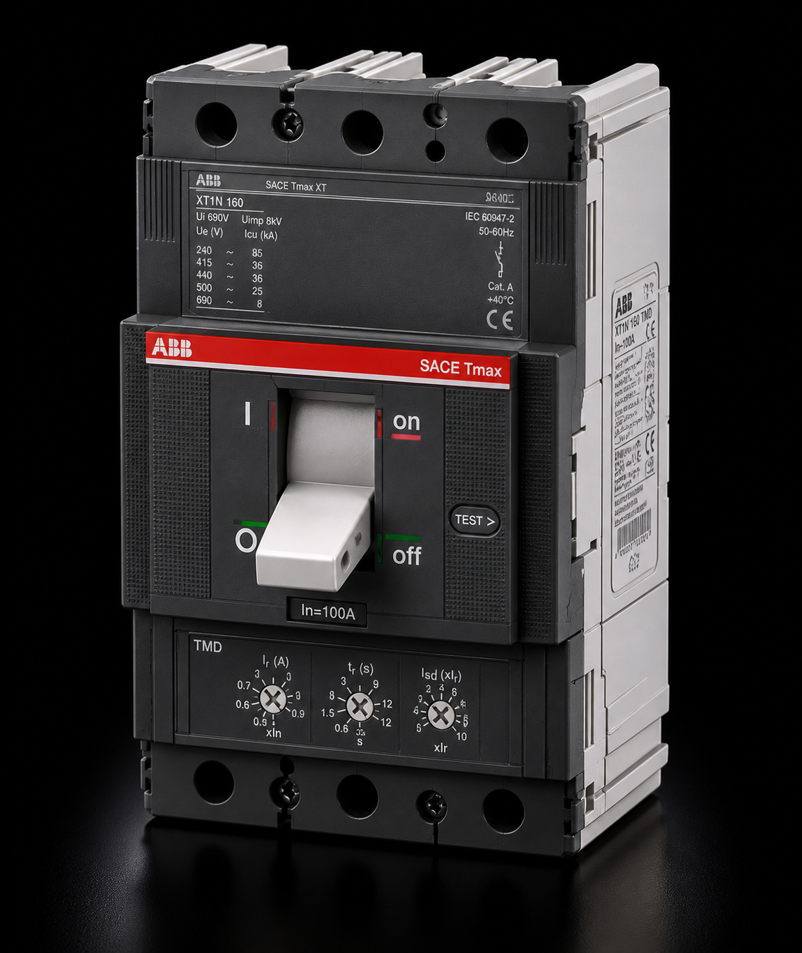 ABB XT1N 160 T0-100 (100A) Kompakt Şalter (MCCB – Termik Manyetik