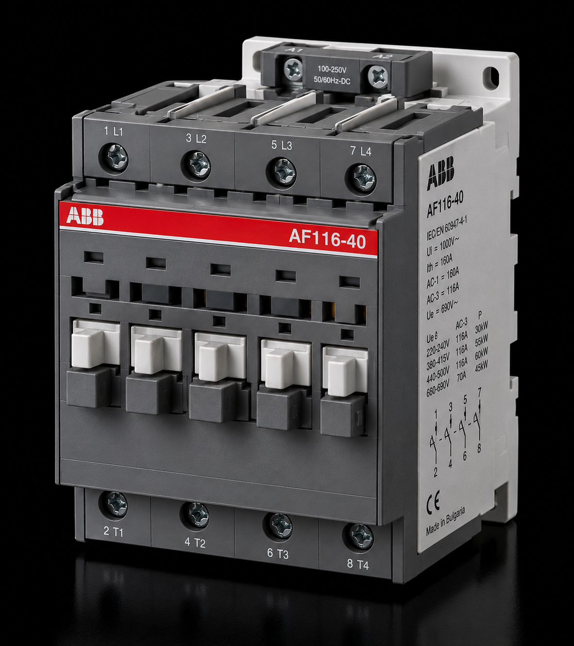 ABB AF116-40 4 Kutuplu Endüstriyel Kontaktör