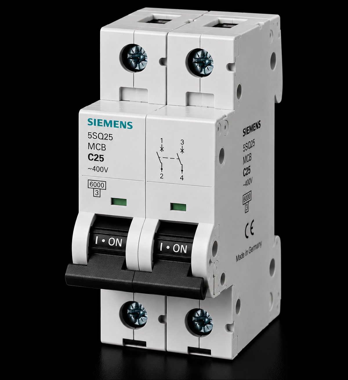 SIEMENS 5SQ25 C25 İkili Otomatik Sigorta