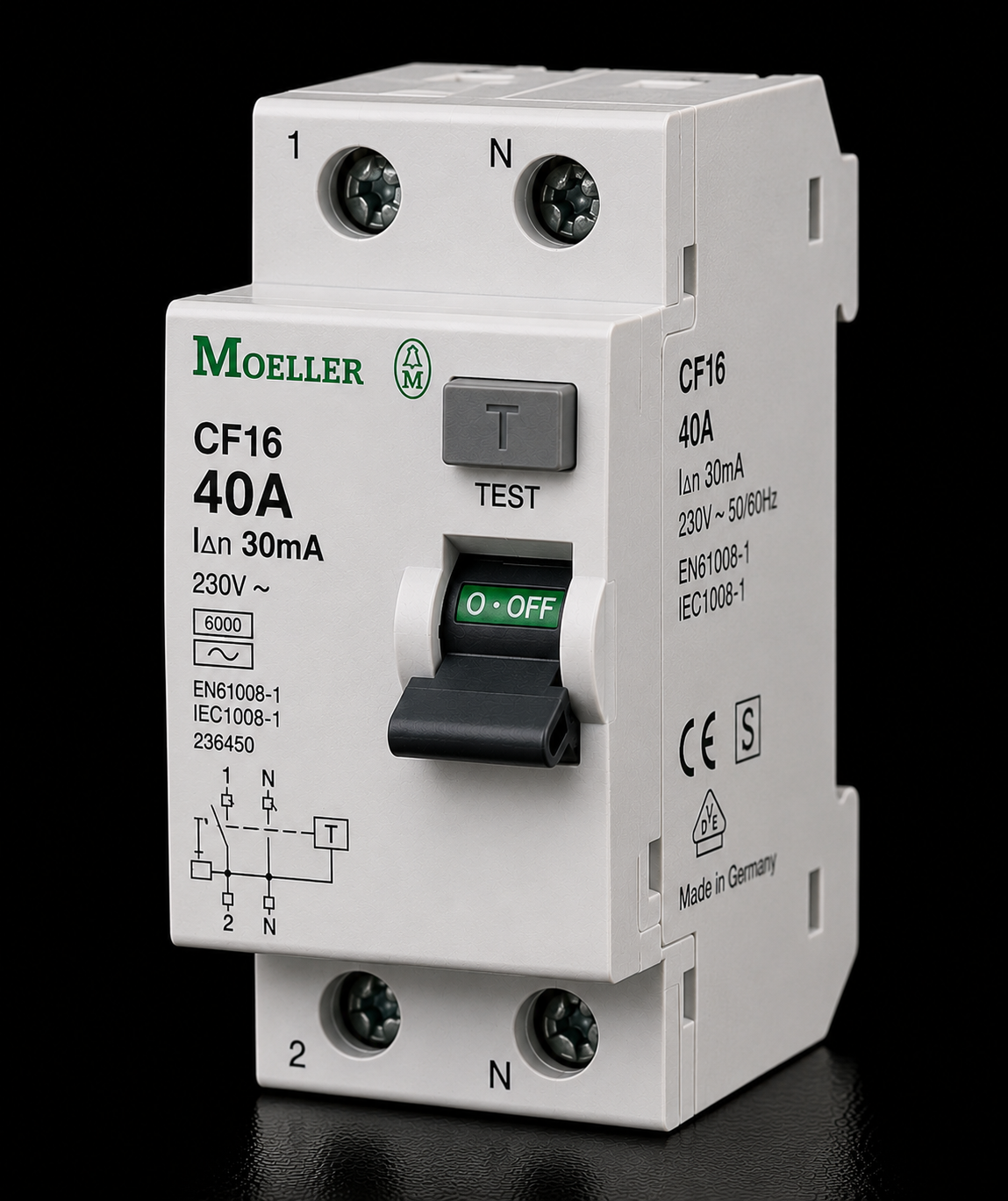 MOLLER CF16 40A Kaçak Akım Koruma Şalteri