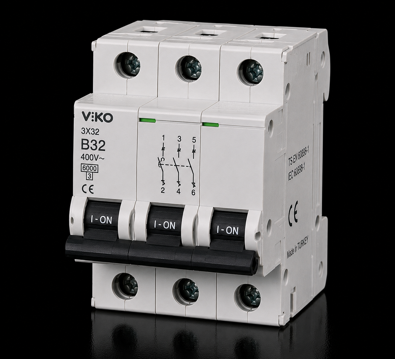 VİKO 3X32 B32 Trifaze Otomatik Sigorta
