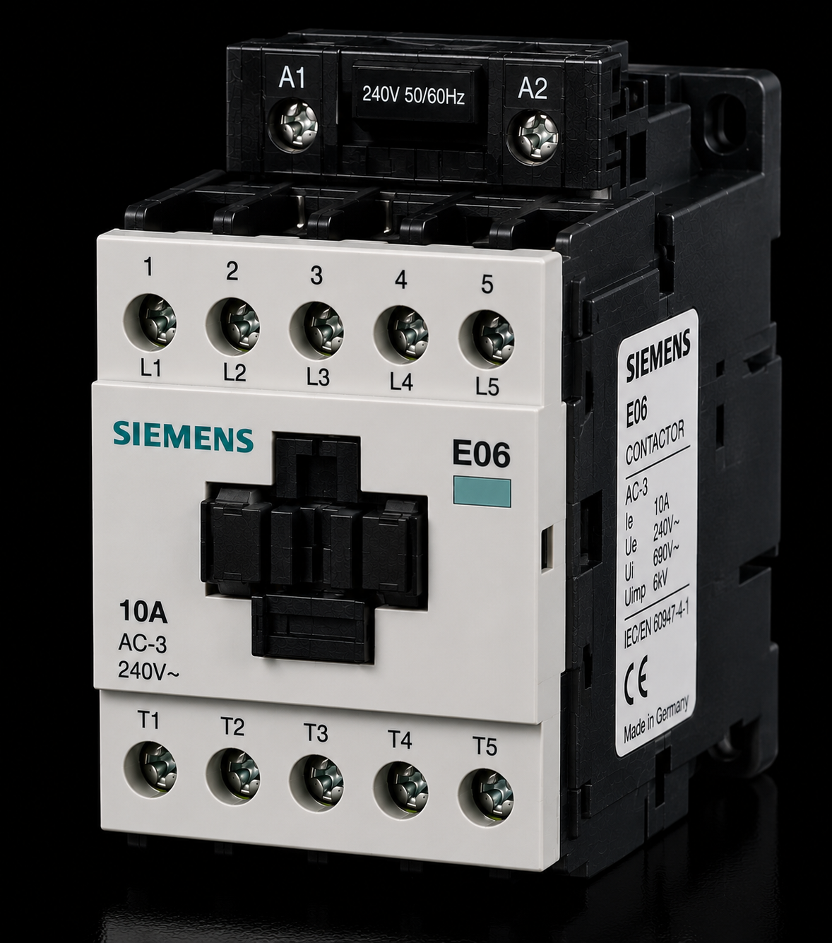 SIEMENS E06 10A 240V 5 Girişli Kontaktör