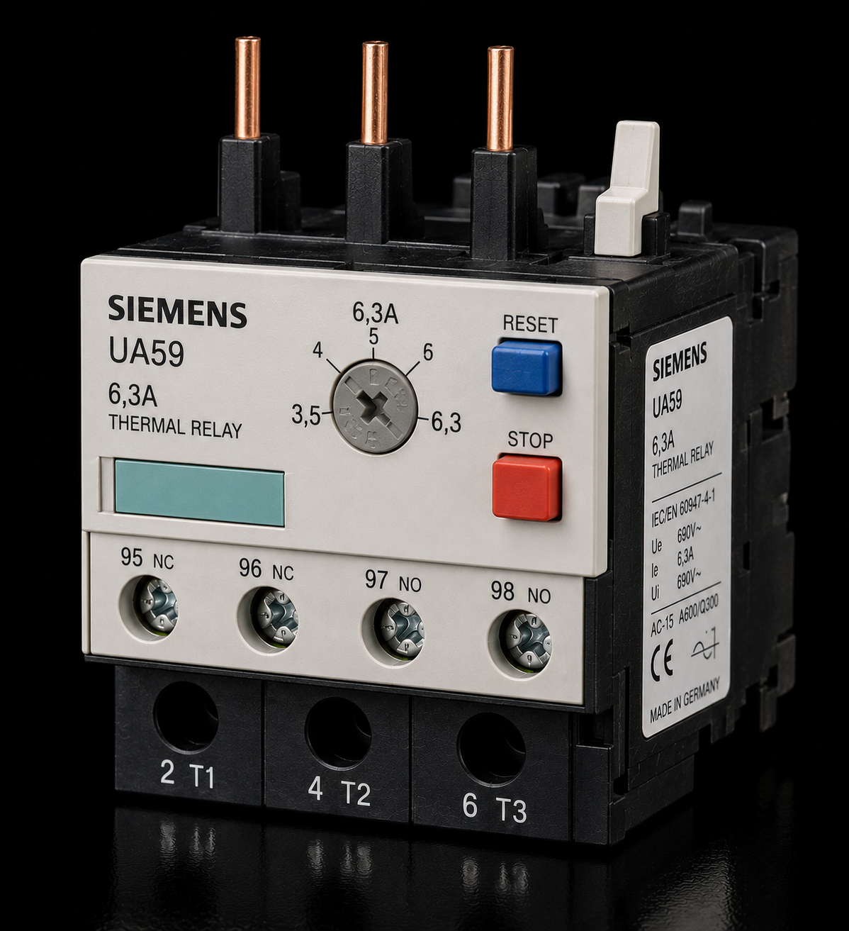 SIEMENS UA59 6,3A Termik Röle