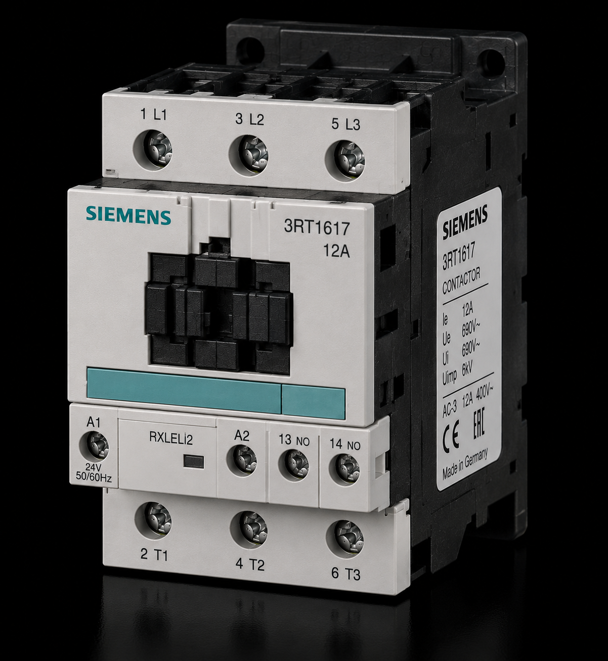 SIEMENS 3RT1617 12A Röleli Kontaktör