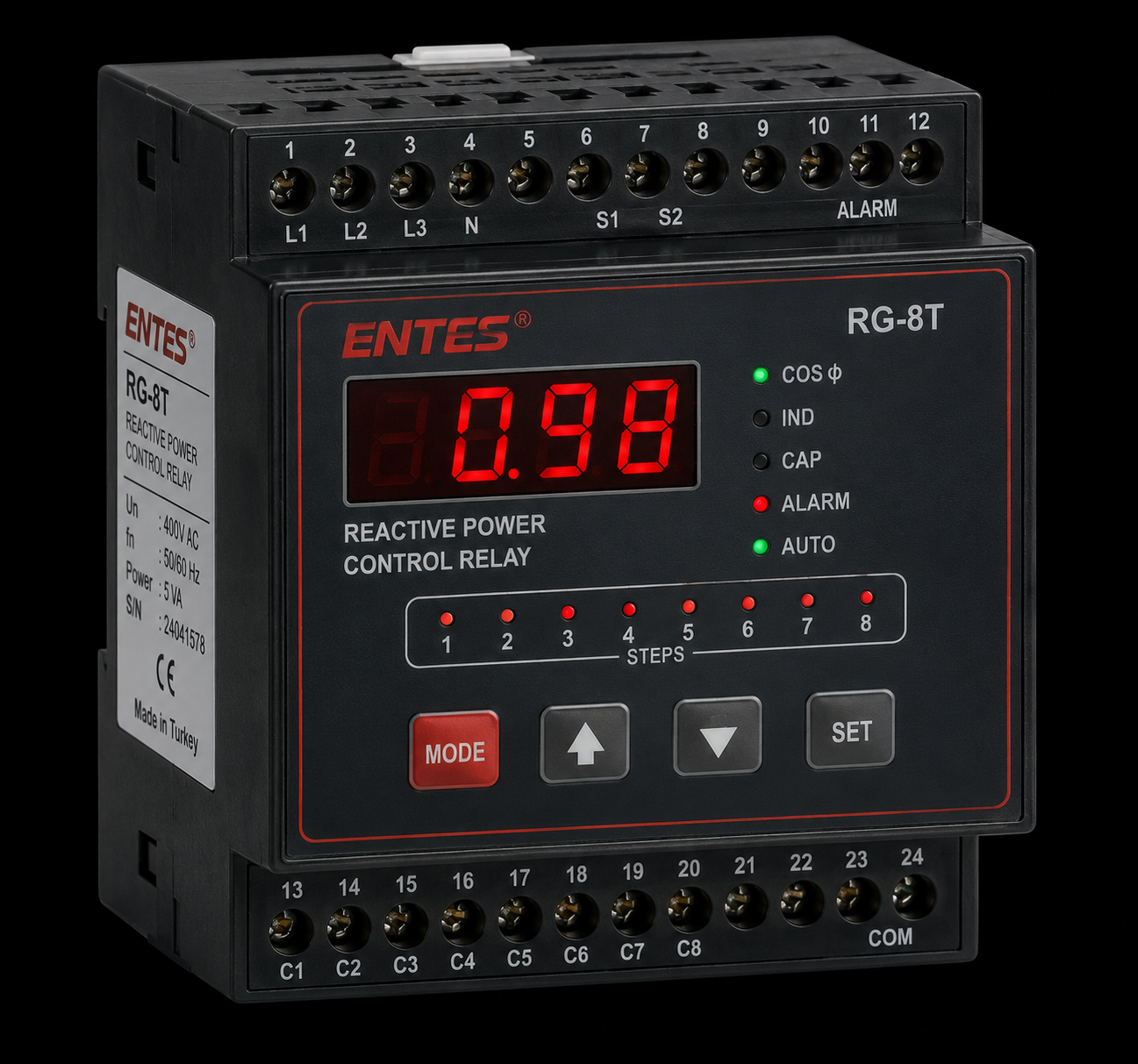 Entes RG-8T Reaktif Güç Kontrol Rölesi