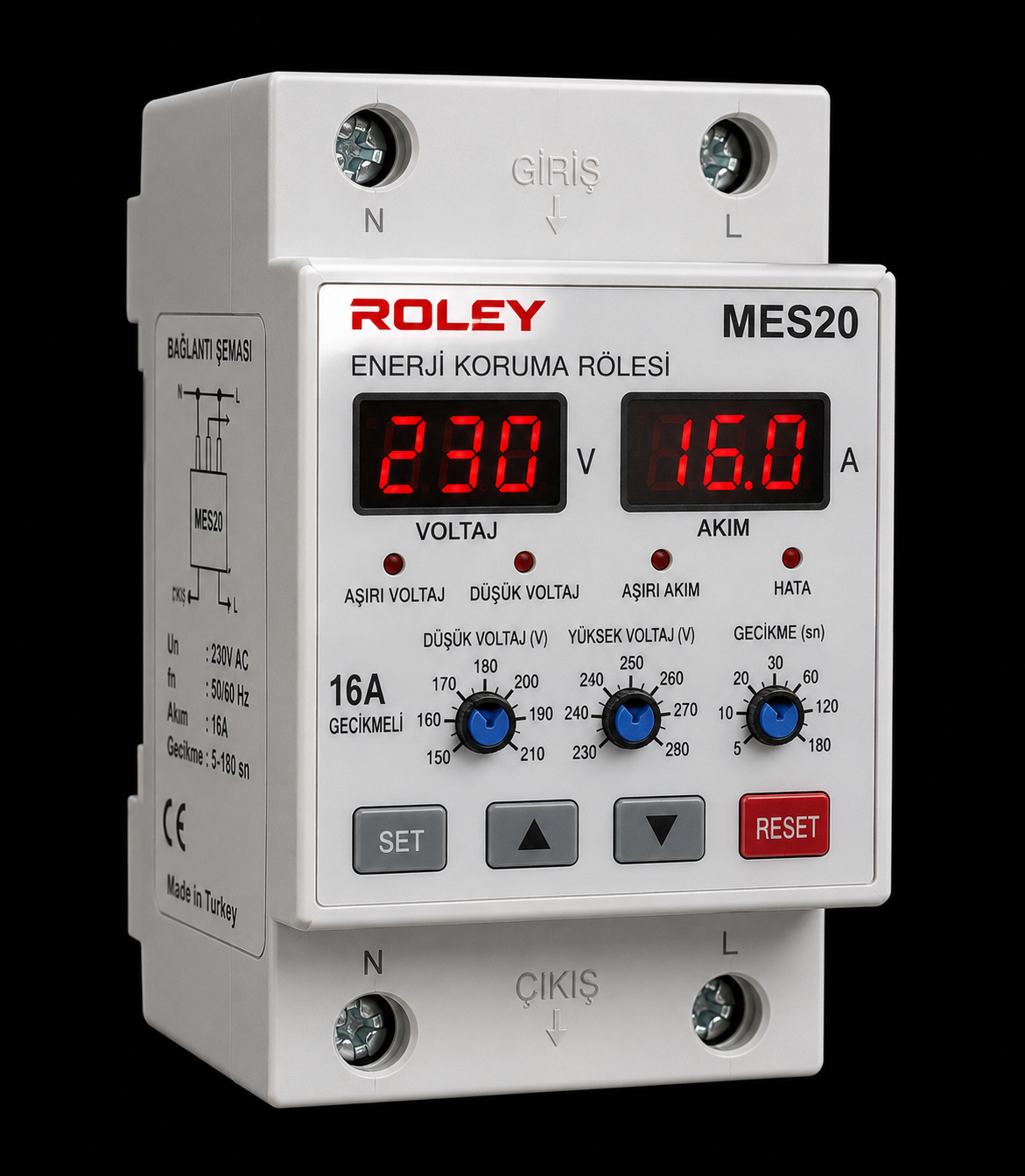 Roley MES20 Enerji Koruma Rölesi