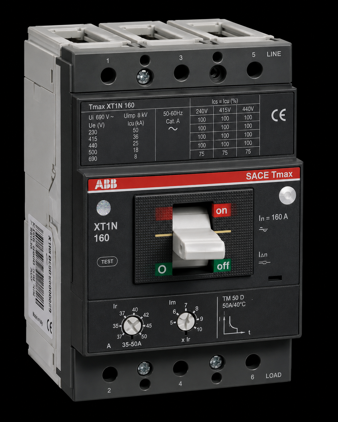 ABB Tmax XT1N 160 35-50A Ayarlı Kompak Şalter