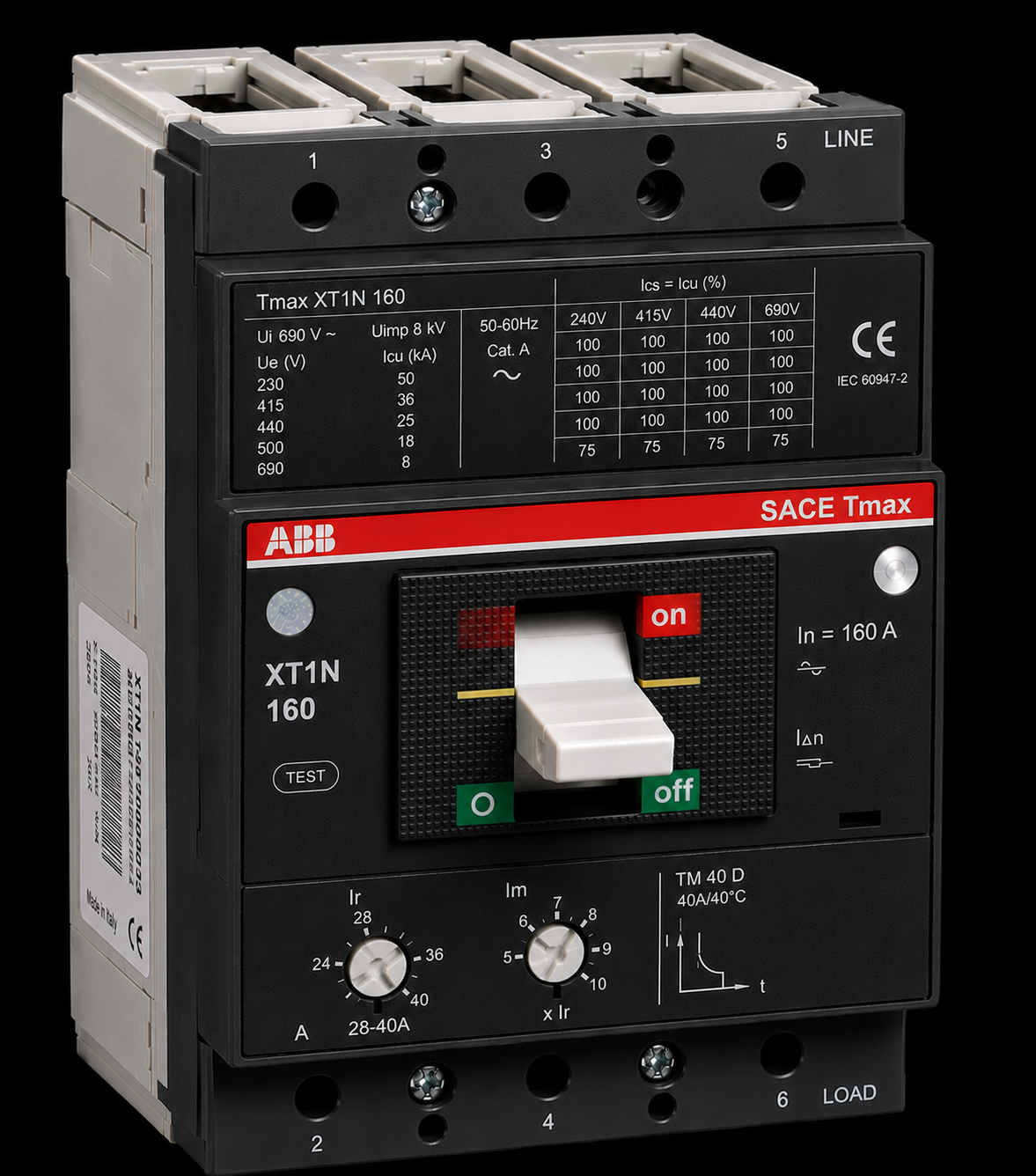 ABB Tmax XT1N 160 28-40A Ayarlı Kompak Şalter