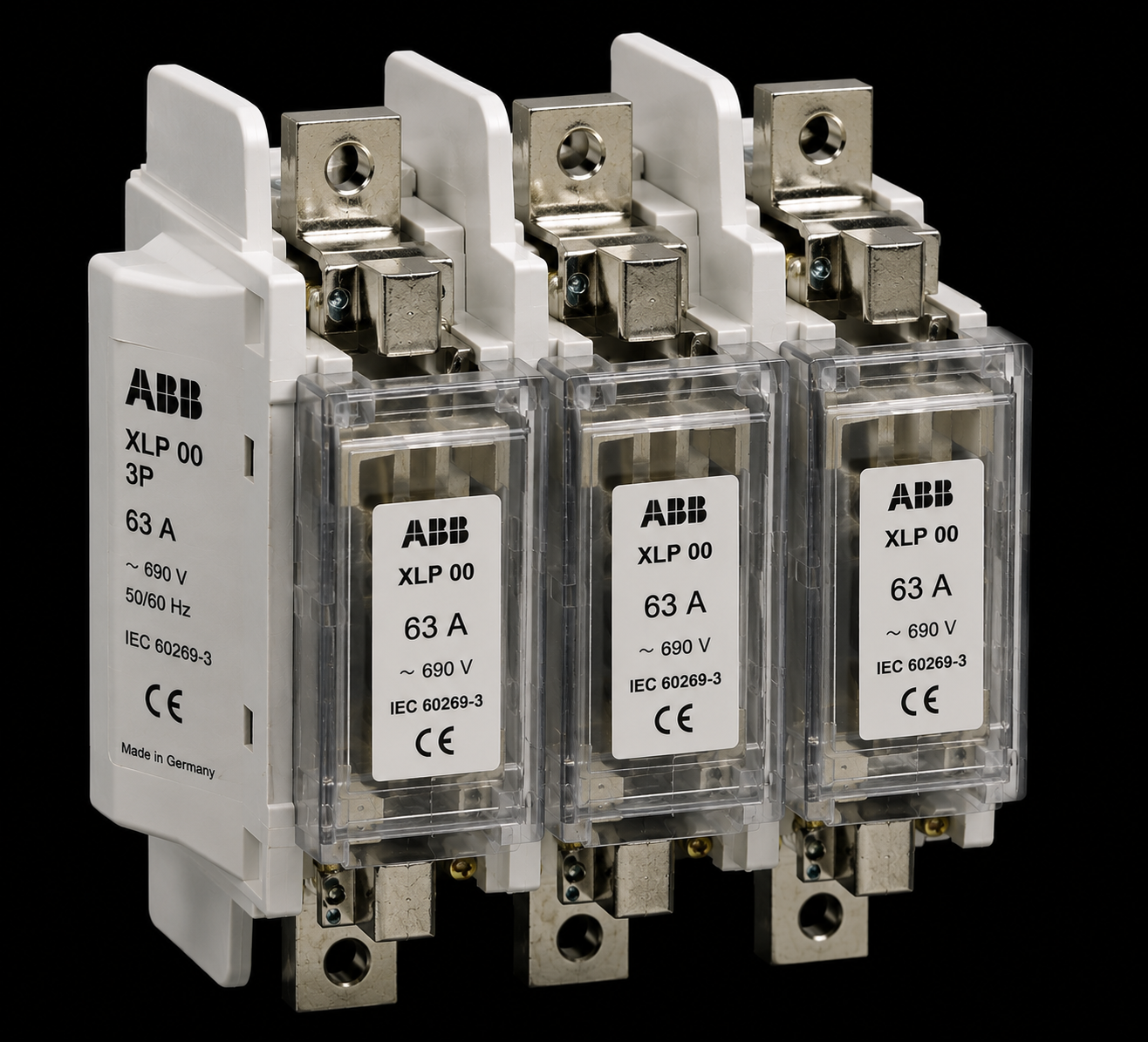 ABB XLP00 3 Kutuplu Bıçaklı Sigorta 63A