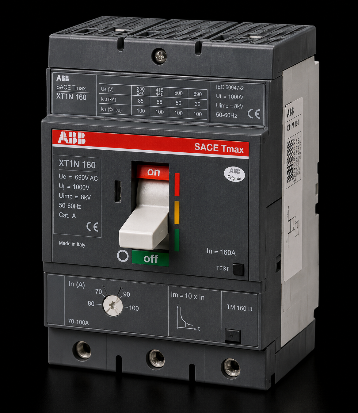 ABB Tmax XT1N 160 70-100A Ayarlı Kompak Şalter
