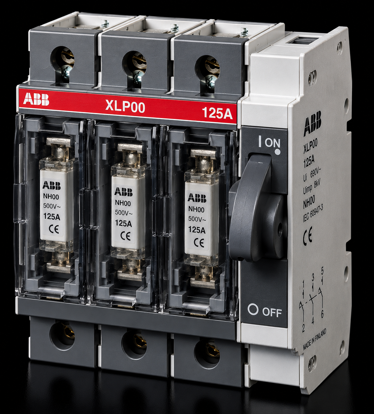 ABB XLP00 125A Yük Ayırıcı (Sigortalı Yük Ayırıcı – NH00)