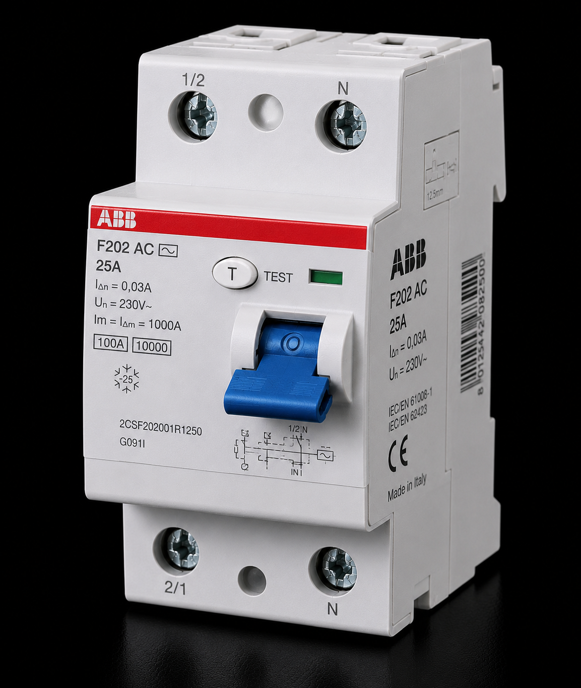 ABB F202 AC 1x25A 30mA Kaçak Akım Rölesi